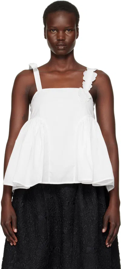 Cecilie Bahnsen White Onyx Tank Top