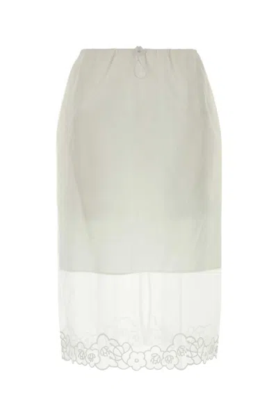 Cecilie Bahnsen White Organza Bria Skirt
