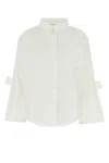 Cecilie Bahnsen White Poplin Oversize Bridget Shirt In White