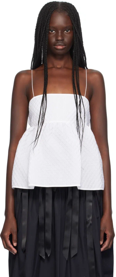 Cecilie Bahnsen White Selena Camisole