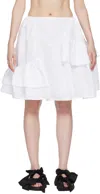 Cecilie Bahnsen White Vanilla Miniskirt In White