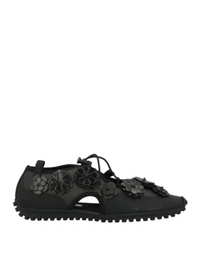 Cecilie Bahnsen Woman Ballet Flats Black Size 8 Textile Fibers