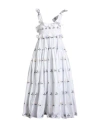 Cecilie Bahnsen Woman Maxi Dress White Size 4 Polyester In White