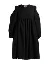 Cecilie Bahnsen Woman Mini Dress Black Size 4 Acrylic, Viscose, Wool, Polyamide