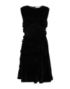 Cecilie Bahnsen Uki Ruffled-trim Velvet Dress In Black