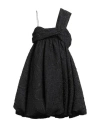 Cecilie Bahnsen Woman Mini Dress Black Size 8 Polyester, Silk, Polyamide, Elastane In Black