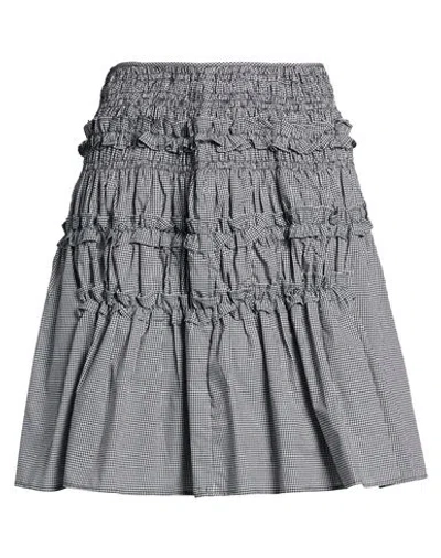 Cecilie Bahnsen Woman Mini Skirt Black Size 6 Polyester, Polyamide In Gray