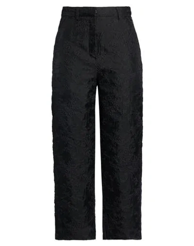 Cecilie Bahnsen Woman Pants Black Size 8 Cotton, Polyamide, Polyester
