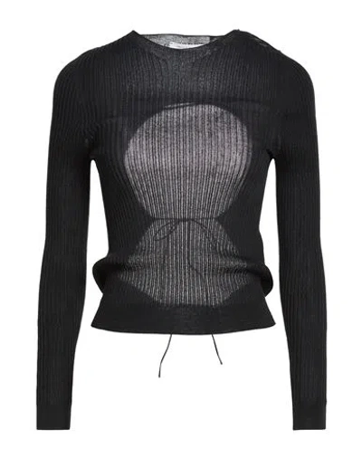 Cecilie Bahnsen Woman Sweater Black Size M Cotton, Polyamide
