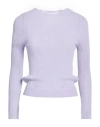 Cecilie Bahnsen Woman Sweater Lilac Size M Cotton, Polyamide In Purple