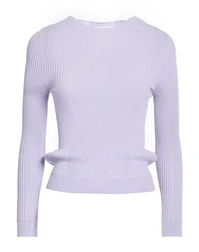 Cecilie Bahnsen Woman Sweater Lilac Size M Cotton, Polyamide In Purple