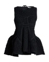 Cecilie Bahnsen Woman Top Black Size 4 Cotton, Elastane, Polyamide In Black