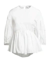 Cecilie Bahnsen Woman Top White Size 6 Recycled Polyester In White
