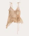 Cecilie Bahnsen Alessandra Top In Brown