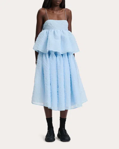 Cecilie Bahnsen Women's Alora Shiki Taffeta Empire-waist Bustier Top