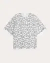 Cecilie Bahnsen Women's Asra Sheer Floral Sequin Oversized T-shirt In Silver
