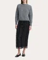 Cecilie Bahnsen Women's Bidane Heritage Knit Wool Raglan Sweater In Gray