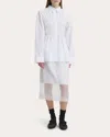 Cecilie Bahnsen Braxton Gathered Shirt In White