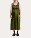 Cecilie Bahnsen Long Length Ruffle Detail Sleeveless Dress