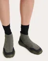 Cecilie Bahnsen Floral Boots In Olive/olive