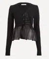 Cecilie Bahnsen Recycled Cashmere Phlox Cardigan Black