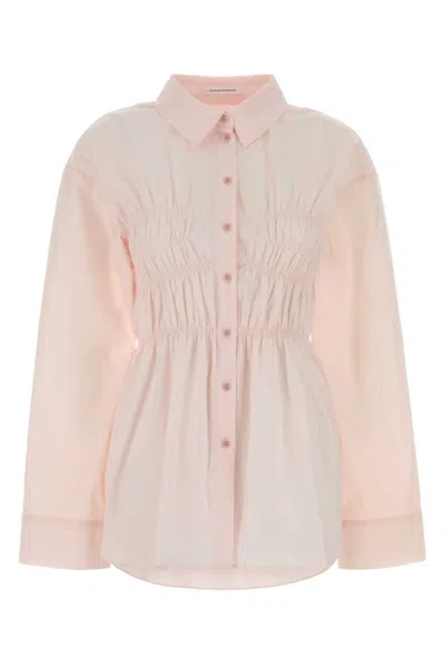 CECILIE BAHNSEN WOMEN PINK REGULAR SOLID SHIRT