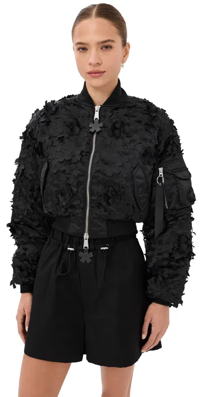 Cecilie Bahnsen X Alpha Industries Black Nylon Jacket Black