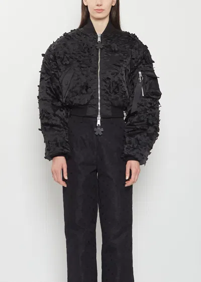 Cecilie Bahnsen X Alpha Industries Ma-1 Jacket In Black