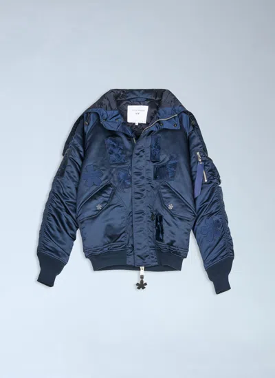 Cecilie Bahnsen X Alpha Industries N-2b Bomber Jacket In Blue