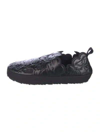 Pre-owned Cecilie Bahnsen X North Face Nylon Flats W/ Tags In Black