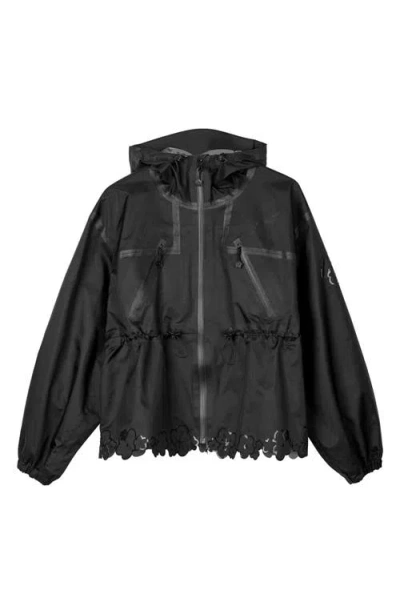 Cecilie Bahnsen X The North Face Fiona Short Mountain Nylon Hooded Jacket In Black