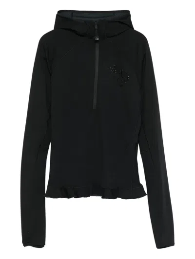 Cecilie Bahnsen X The North Face Ruffled Hoodie In Black