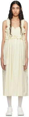 Cecilie Bahnsen Yellow Giovanna Midi Dress In Soft Yellow