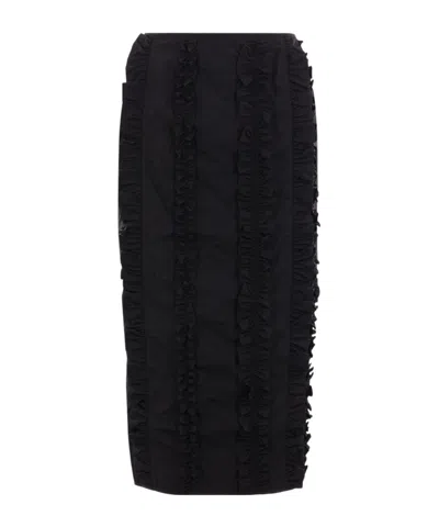 Cecilie Bahnsen Zipper Skirt In Black
