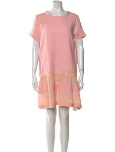 Pre-owned Cecilie Copenhagen Patterned Mini Dress In Pink