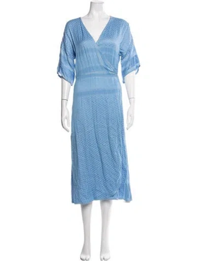Pre-owned Cecilie Copenhagen Patterned Nightgown In Blue