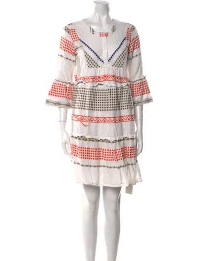 Pre-owned Cecilie Copenhagen Printed Mini Dress In Neutral