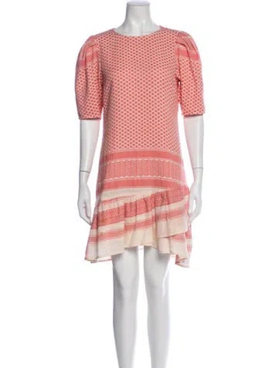 Pre-owned Cecilie Copenhagen Printed Mini Dress In Pink