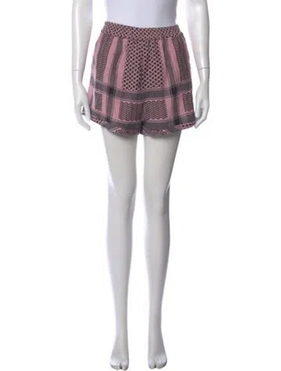 Pre-owned Cecilie Copenhagen Printed Mini Shorts In Multi