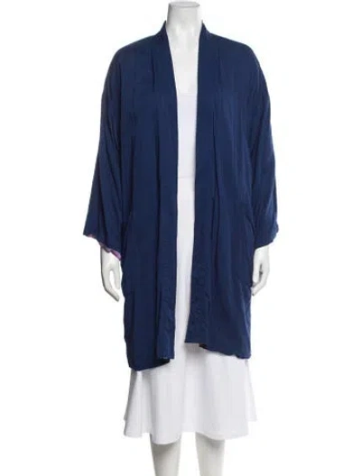 Pre-owned Cecilie Copenhagen Robe In Blue