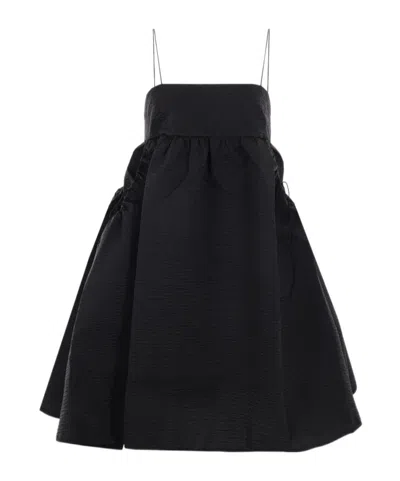Cecilie�bahnsen A Sleeveless Straight Neckline Dress In Black