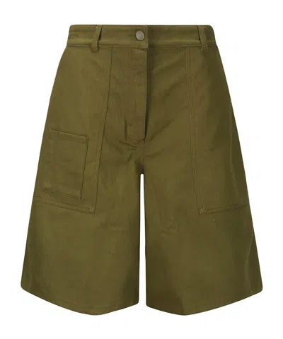 Cecilie�bahnsen Bow-detailing Shorts In Green