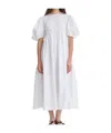 Cecilie Bahnsen Bubble Sleeve Dress In White