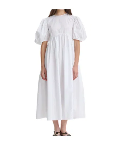 Cecilie�bahnsen Bubble Sleeve Dress In White