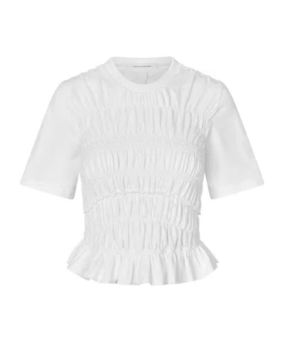 Cecilie�bahnsen Hollowed-out Detail Blouse In White