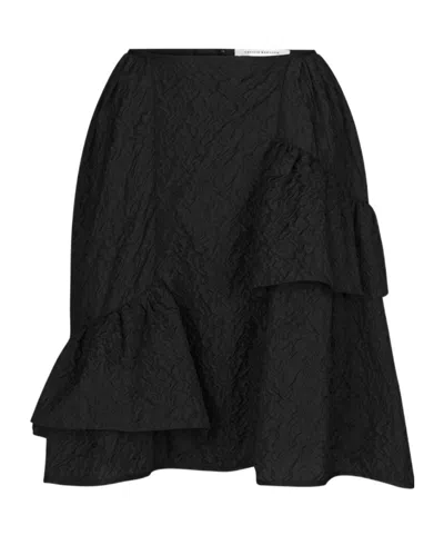 Cecilie�bahnsen Layered Skirt In Black