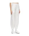 Cecilie Bahnsen Logo Elastic Waist Casual Pants In White