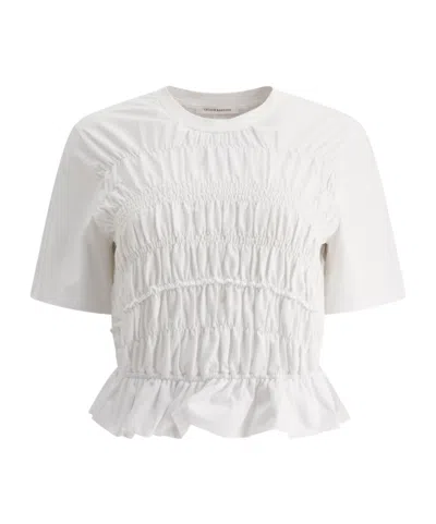 Cecilie�bahnsen Oasis Short-sleeved Top In White