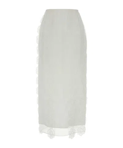 Cecilie�bahnsen Olympia Skirt In White