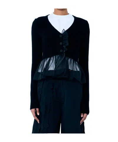 Cecilie�bahnsen Phlox Cardigan In Black
